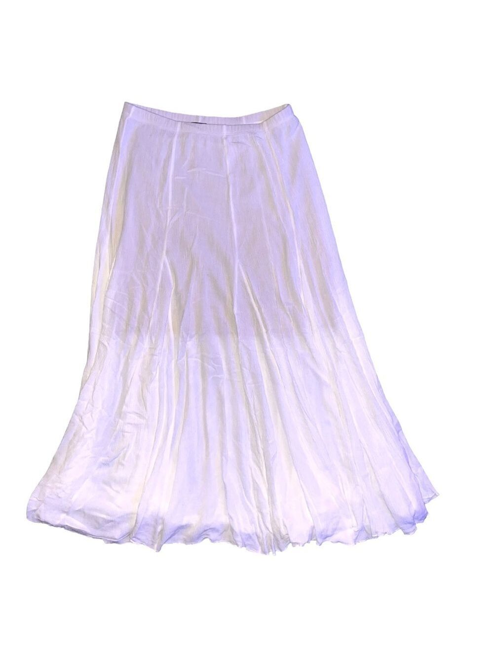 Karen Kane White Maxi Skirt Women Medium Boho Festival - Picture 5 of 13